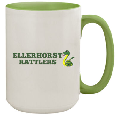 Ellerhorst Rattlers - 15oz Colored Inner & Handle Mug Thumbnail