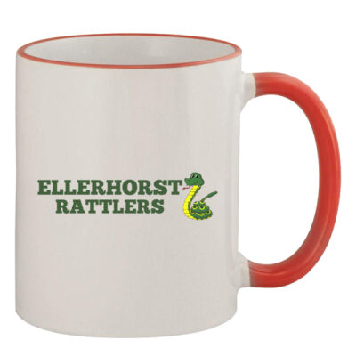 Ellerhorst Rattlers - 11oz Colored Rim & Handle Mug Thumbnail