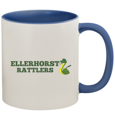 Ellerhorst Rattlers - 11oz Colored Inner & Handle Mug Thumbnail
