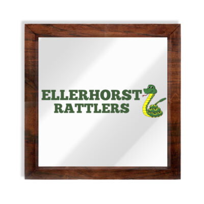 Ellerhorst Rattlers - Handmade Wood Framed Print 12x12 Thumbnail