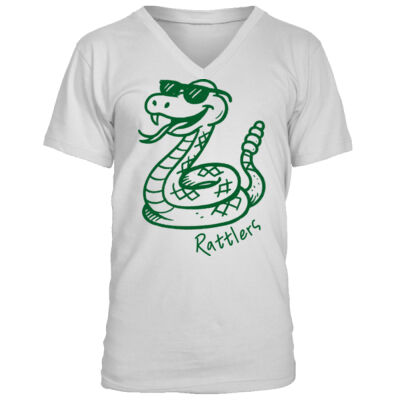 Rattlers Mascot - Men's Premium V-Neck T-Shirt Thumbnail