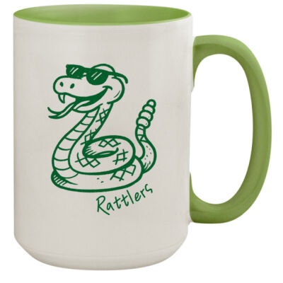 Rattlers Mascot - 15oz Colored Inner & Handle Mug Thumbnail