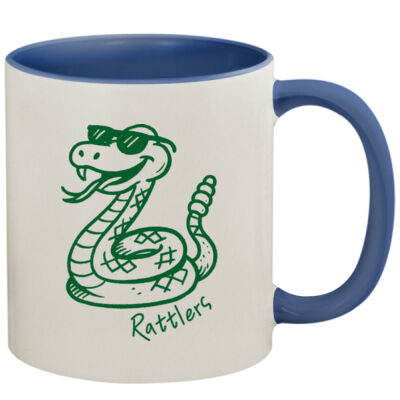 Rattlers Mascot - 11oz Colored Inner & Handle Mug Thumbnail