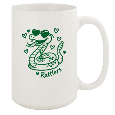 Hearts Rattlers Mascot - 15oz White Mug Thumbnail