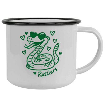 Hearts Rattlers Mascot - 12oz Camping Mug Thumbnail