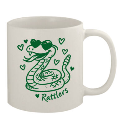 Hearts Rattlers Mascot - 11oz White Mug Thumbnail