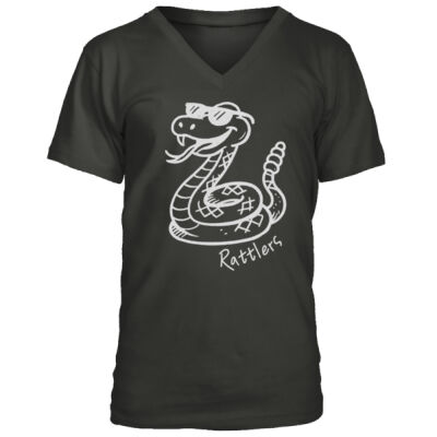 Rattlers Mascot v2 - Men's Premium V-Neck T-Shirt Thumbnail