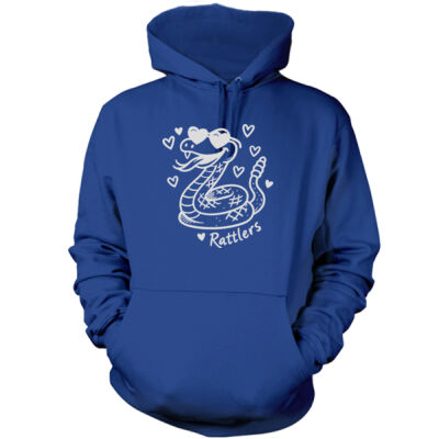 Hearts Rattlers Mascot v2 - Men's Pullover Hoodie Sweatshirt Thumbnail
