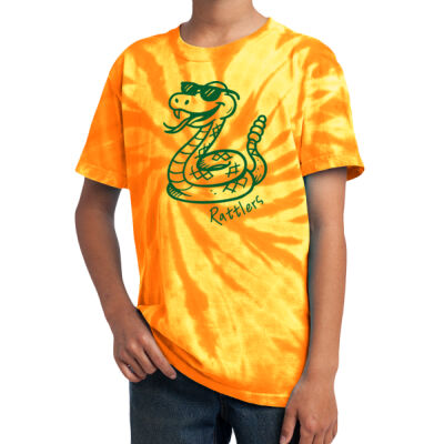 Rattlers Mascot - Tie Dye Youth T-Shirt Thumbnail