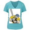 Women's Premium Deep V-Neck T-Shirt Thumbnail