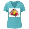 Women's Premium Deep V-Neck T-Shirt Thumbnail