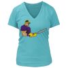 Women's Premium Deep V-Neck T-Shirt Thumbnail