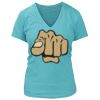 Women's Premium Deep V-Neck T-Shirt Thumbnail