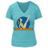 Women's Premium Deep V-Neck T-Shirt Thumbnail