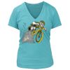 Women's Premium Deep V-Neck T-Shirt Thumbnail