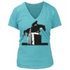 Women's Premium Deep V-Neck T-Shirt Thumbnail