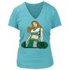 Women's Premium Deep V-Neck T-Shirt Thumbnail
