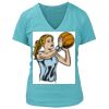 Women's Premium Deep V-Neck T-Shirt Thumbnail