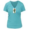 Women's Premium Deep V-Neck T-Shirt Thumbnail