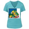 Women's Premium Deep V-Neck T-Shirt Thumbnail