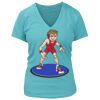 Women's Premium Deep V-Neck T-Shirt Thumbnail
