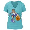 Women's Premium Deep V-Neck T-Shirt Thumbnail