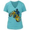 Women's Premium Deep V-Neck T-Shirt Thumbnail