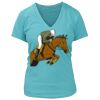 Women's Premium Deep V-Neck T-Shirt Thumbnail