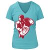 Women's Premium Deep V-Neck T-Shirt Thumbnail