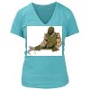 Women's Premium Deep V-Neck T-Shirt Thumbnail
