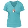 Women's Premium Deep V-Neck T-Shirt Thumbnail