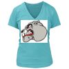 Women's Premium Deep V-Neck T-Shirt Thumbnail