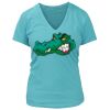 Women's Premium Deep V-Neck T-Shirt Thumbnail