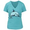 Women's Premium Deep V-Neck T-Shirt Thumbnail