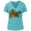 Women's Premium Deep V-Neck T-Shirt Thumbnail