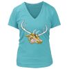 Women's Premium Deep V-Neck T-Shirt Thumbnail