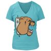 Women's Premium Deep V-Neck T-Shirt Thumbnail