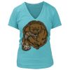 Women's Premium Deep V-Neck T-Shirt Thumbnail