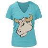 Women's Premium Deep V-Neck T-Shirt Thumbnail