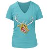 Women's Premium Deep V-Neck T-Shirt Thumbnail