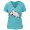 Women's Premium Deep V-Neck T-Shirt Thumbnail