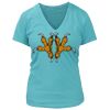 Women's Premium Deep V-Neck T-Shirt Thumbnail