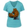 Women's Premium Deep V-Neck T-Shirt Thumbnail