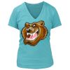 Women's Premium Deep V-Neck T-Shirt Thumbnail