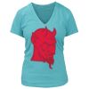 Women's Premium Deep V-Neck T-Shirt Thumbnail