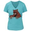 Women's Premium Deep V-Neck T-Shirt Thumbnail