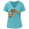 Women's Premium Deep V-Neck T-Shirt Thumbnail