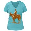 Women's Premium Deep V-Neck T-Shirt Thumbnail
