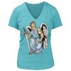 Women's Premium Deep V-Neck T-Shirt Thumbnail