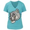 Women's Premium Deep V-Neck T-Shirt Thumbnail